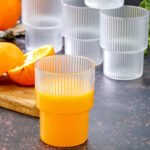 Set of 3 Plastic Cups "Origami"