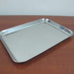Thick stainless steel display tray 33.5 cm