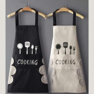 Water Proof Apron with 2 Side Towels Kitchen Utensils De