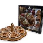 Round divided tray with covers 6 comp
