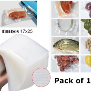 100 Vacuum Bags 17 x 25 cm for Sealing Machine
