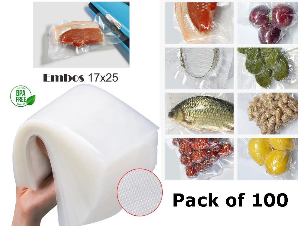 abbd98120622f22ede7ffca4f7b98010.jpg 100 Vacuum Bags 17 x 25 cm for Sealing Machine