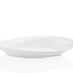 Leaf Shape Oval Melamine Buffet Dish 39 cm