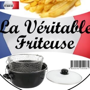 Enamel Coated Deep Fryer; 26 cm