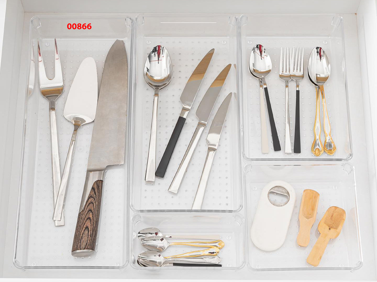 ae9d2056d5d92f7cea6bd05aeece627f.jpg Ultra Clear Punto Modular Drawer Organizer 37.5x15x5.5 c