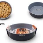 DOSTHOFF ROUND OVEN TRAY BLACK 28 CM