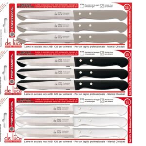 De Luca Serrated Knives X6