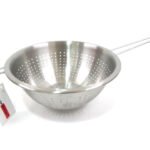 Stainless Steel punching strainer; 22 cm