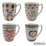 Porcelain Mug with Heart Designs