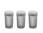 Set of 3x1100 ml Linea Round Food Storage Container