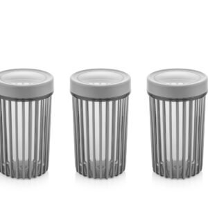 Set of 3x1100 ml Linea Round Food Storage Container