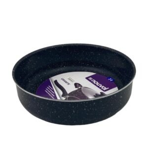 Black Granite Nouval Round Oven Tray 24 cm
