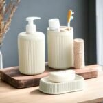 Alesta 3 Pieces Plastic Bathroom Accessories Set