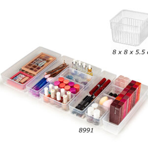 Small Transparent Drawer Organizer 8x8 cm