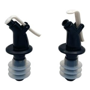 Plastic Bottle Pourer with Cover X2