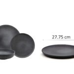Dosthoff Matt Black Dinner Plate 27.75 cm