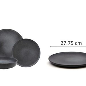 Dosthoff Matt Black Dinner Plate 27.75 cm
