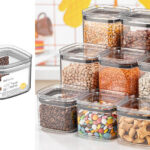 Airtight Squared chef Food Jar 0.7 lt