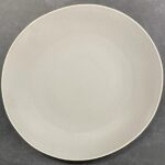 Dosthoff Matt Gray with White Rim Dinner Plate 27 cm