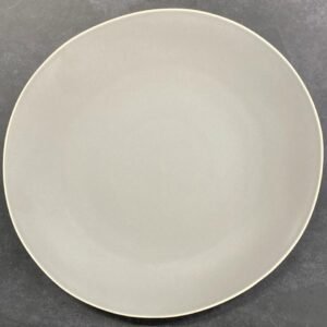 Dosthoff Matt Gray with White Rim Dinner Plate 27 cm