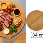 Pizza and Charcuterie Serving Board with Handle 34 cm