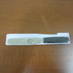 Long Straight Spatula with Black Handle 12.7cm