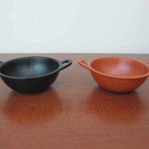 Round Deep Melamine Bowl with Handles 17.5