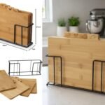 Set of 4 Bamboo Cutting Boards For Food Safety