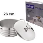 Max Fresh SS Cooking Pot with SS lid 26 cm