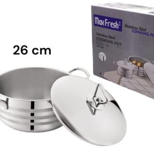 Max Fresh SS Cooking Pot with SS lid 26 cm