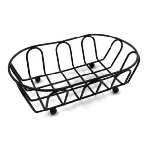 Black Oval Serving Basket 18 cm