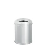SS Non Flammable Capless Dust Bin 8 L