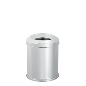 SS Non Flammable Capless Dust Bin 8 L