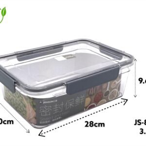 Acrylic Airtight Rectangular Food Storage Box 3.3L