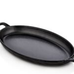 Melamine Matt Oval Plate with handles 28.5 cm