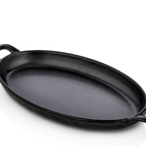 Melamine Matt Oval Plate with handles 28.5 cm