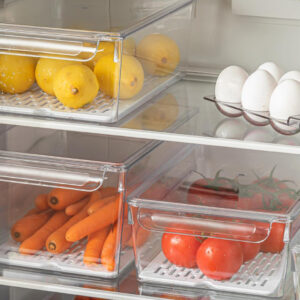 Ultra Clear Ref Organizr w Strainer & Cover 20x32.5x14cm
