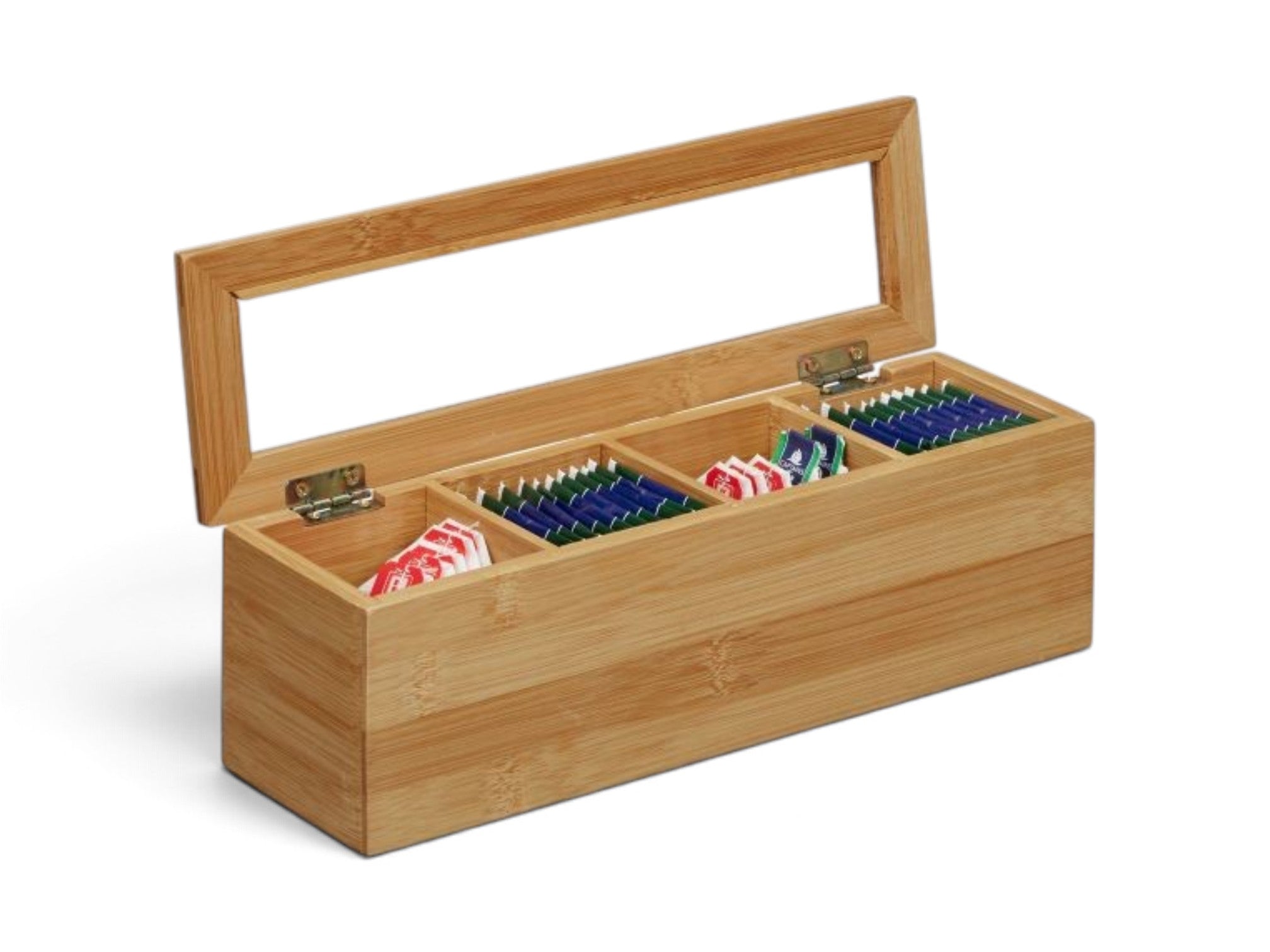 c440365204763c9e07f93d69a5b9621a.jpg Bamboo & Acrylic Tea Box 4 Compartments