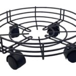 Large Metal Gas Cylinder Trolley with Wheels 34 cm