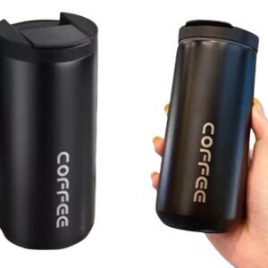 Black Stainless Steel Travel Mug 400ml