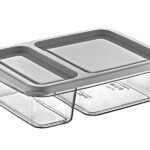 Rectangular Divided Storage Box 0.8 L