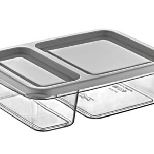 Rectangular Divided Storage Box 0.8 L