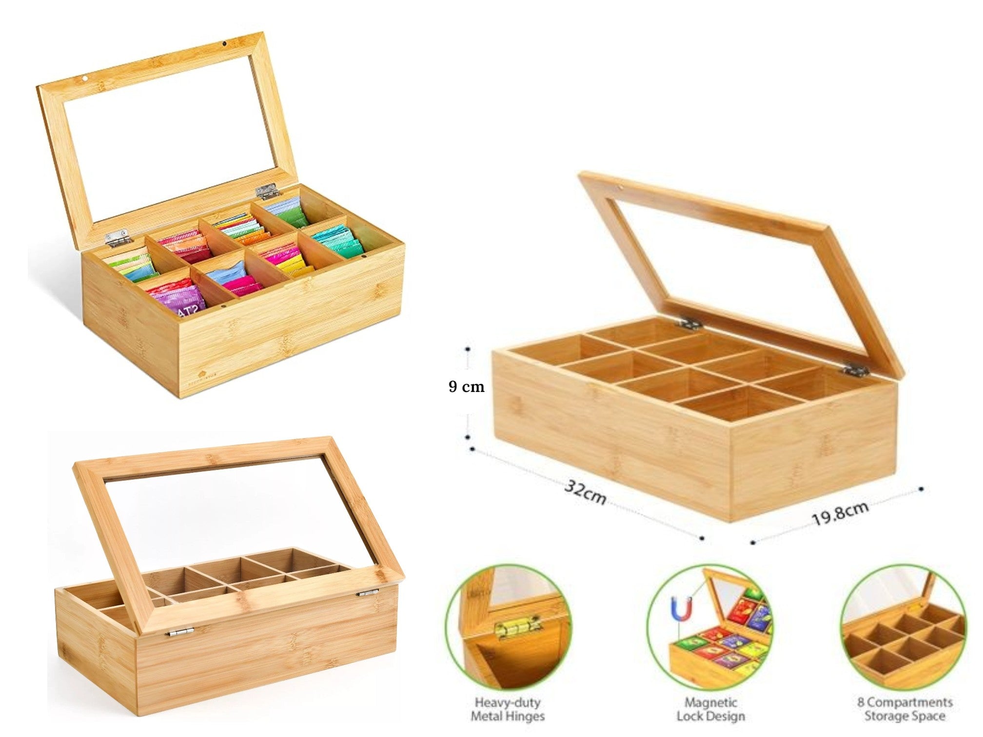 c9bec12cfc9ce99473ff7be115884575.jpg Bamboo & Acrylic Tea Box 8 Compartments