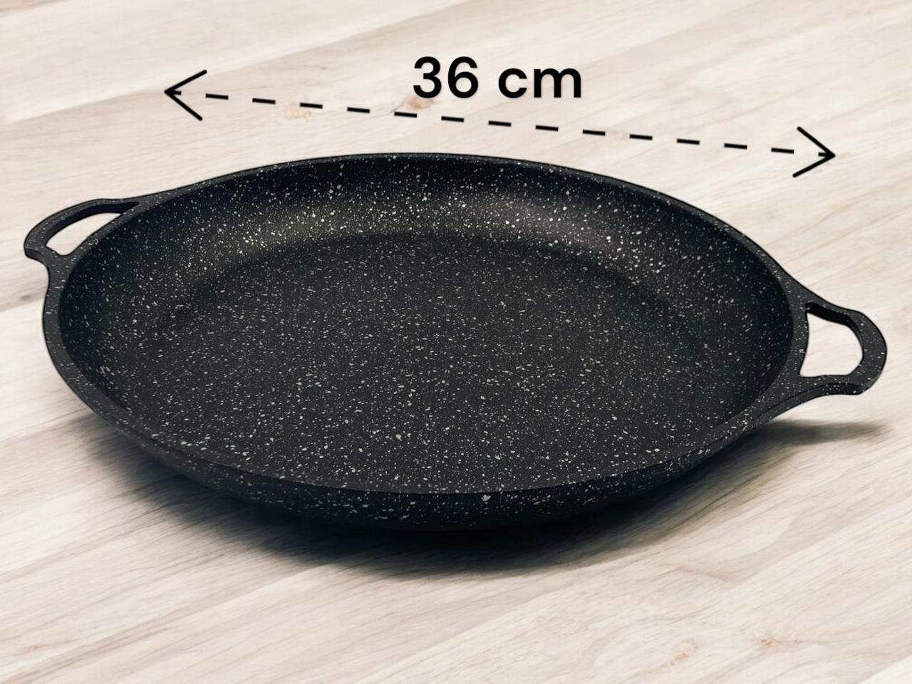 ca339e2619f06e1fa2d3df797d8d7052.jpg Dosthoff Cast Aluminum Granite Coated Paella Pan 36 cm