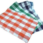 Squared pattern dishtowels X2