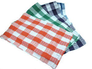 Squared pattern dishtowels X2