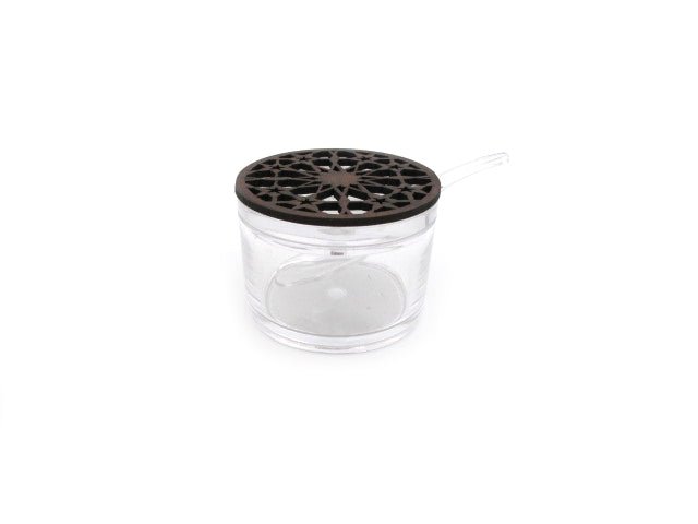 ccc7d06ec9355525d35af396955f4f3f.jpg Acrylic Small Sugar Server with Wooden Design