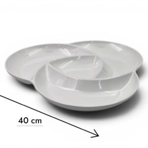 Triangular Shape divided tray 40 cm