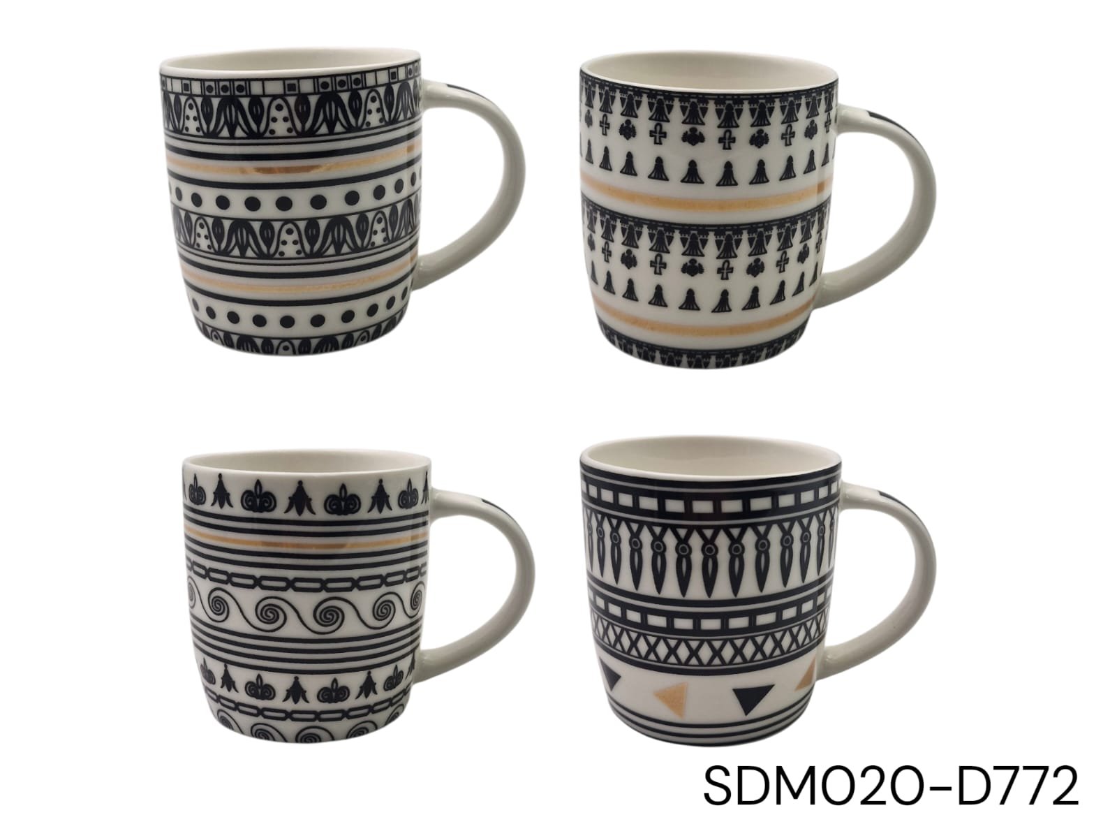 cd017a545078244647b19c0fd035ed46.jpg Porcelain Mug with Black Art with Gold Design