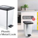 Slim Metallic Color Plastic Pedal Dustbin 25 L